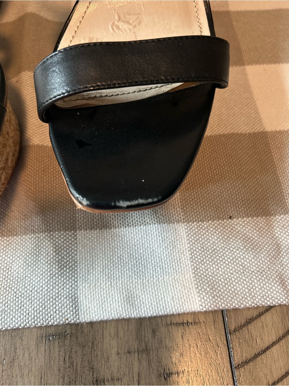 Vince Camuto Black Double Buckle Block Heel Sandals - Picture 3 of 10